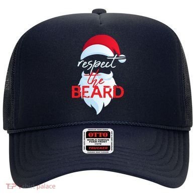 Respect The Beard Santa Claus Funny Christmas Hat