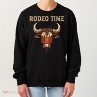 Rodeo Time Bull Riding Cowboy Bull Rider Rodeo Time Women's Sweatshirt thumb 0