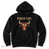 Rodeo Time Bull Riding Cowboy Bull Rider Rodeo Time Hoodie thumb 0
