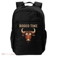 Rodeo Time Bull Riding Cowboy Bull Rider Rodeo Time Backpack thumb 0