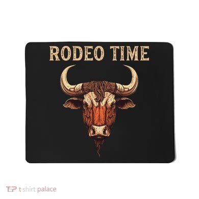 Rodeo Time Bull Riding Cowboy Bull Rider Rodeo Time Mousepad