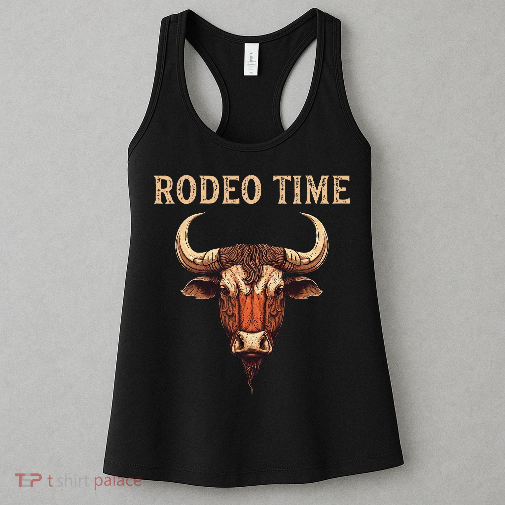 Rodeo Time Bull Riding Cowboy Bull Rider Rodeo Time Women's Tank Top