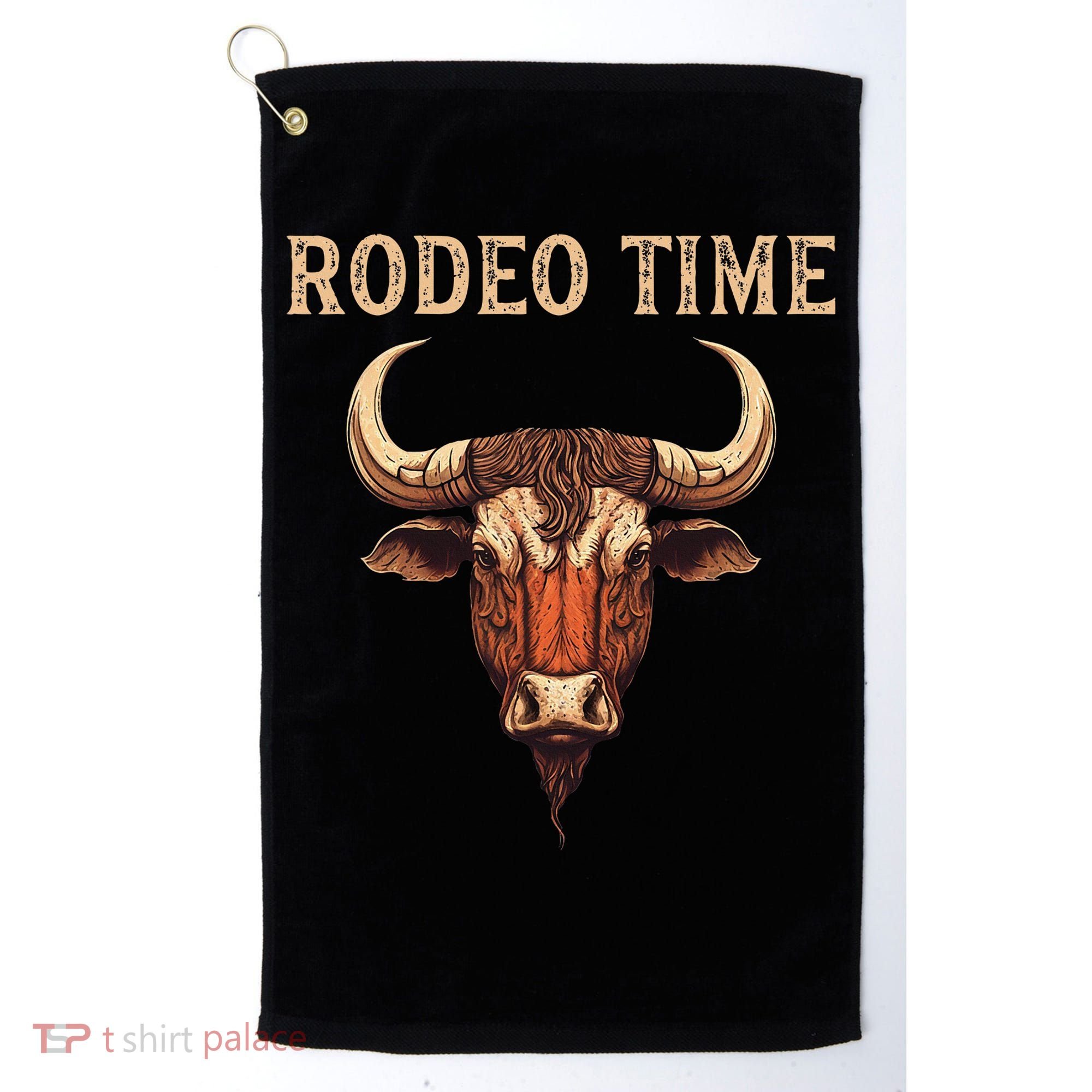 Rodeo Time Bull Riding Cowboy Bull Rider Rodeo Time Golf Towel