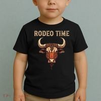 Rodeo Time Bull Riding Cowboy Bull Rider Rodeo Time Toddler T-Shirt thumb 2