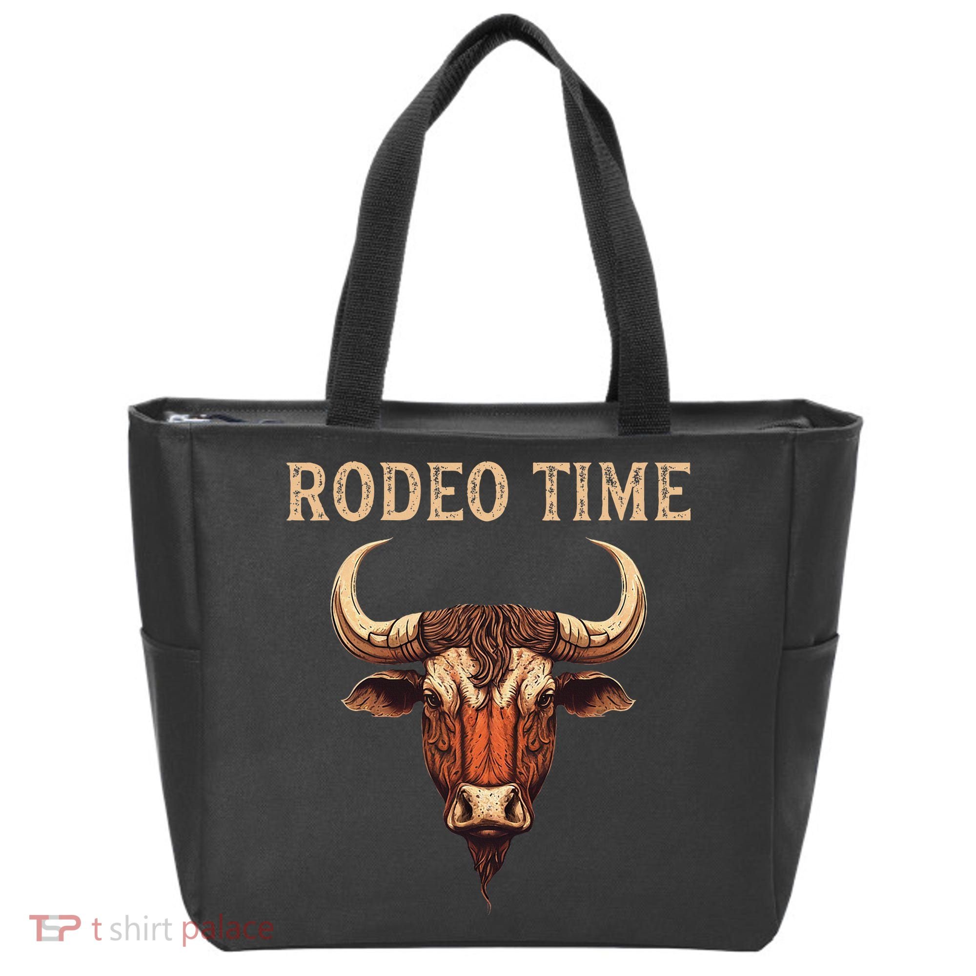 Rodeo Time Bull Riding Cowboy Bull Rider Rodeo Time Tote Bag