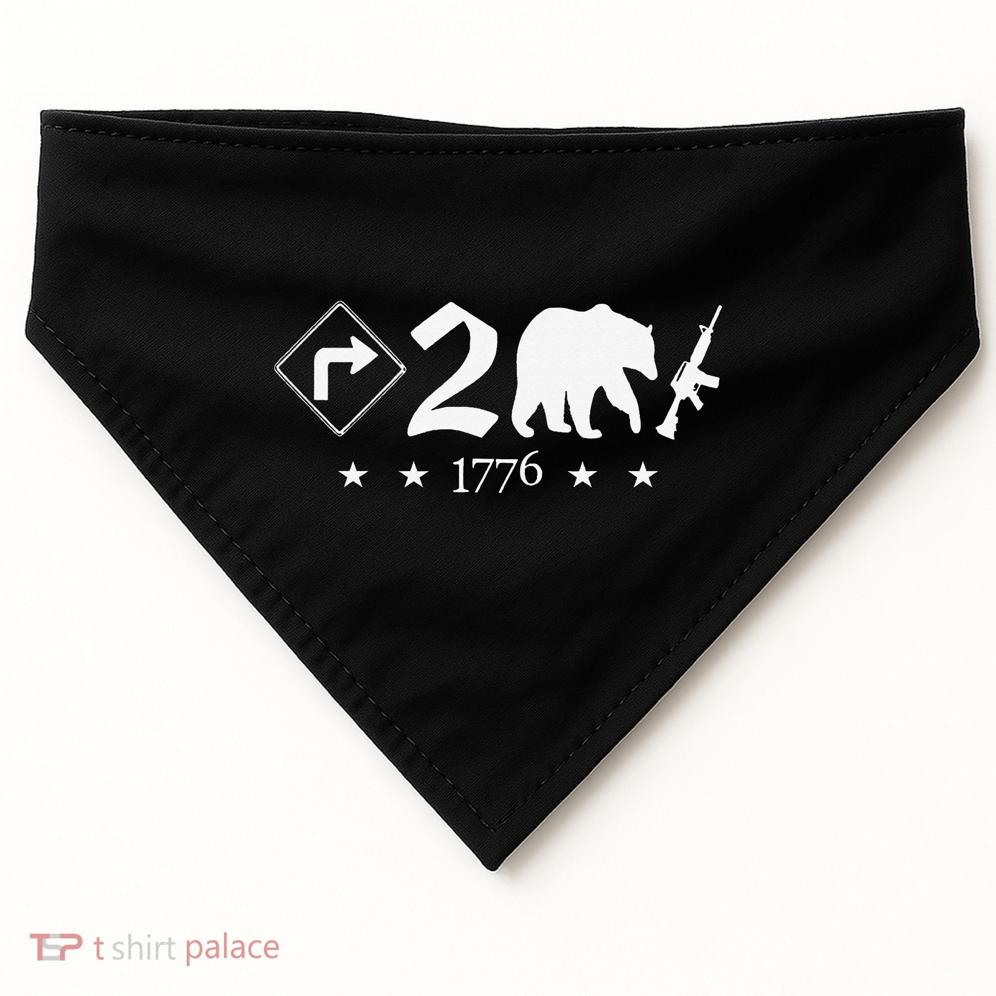Right To Bear Arms Symbols Pro Guns Gun Rights American USA-Made Doggie Bandana