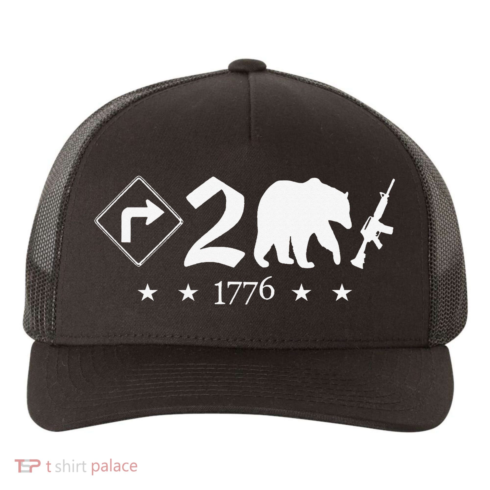 Right To Bear Arms Symbols Pro Guns Gun Rights American Yupoong Adult 5-Panel Trucker Hat