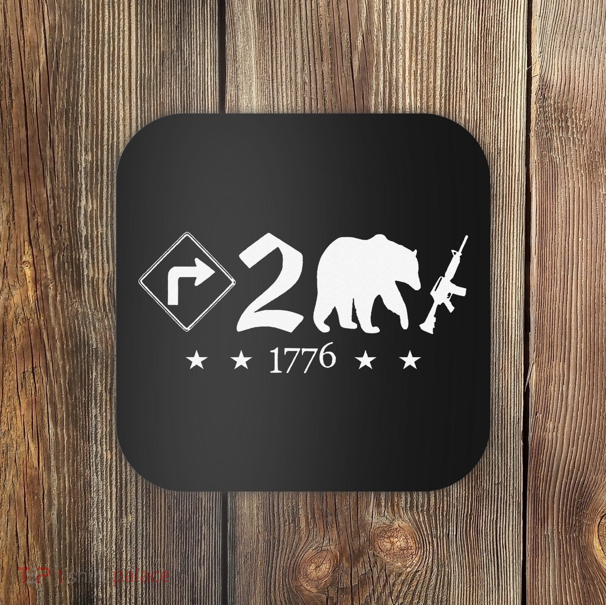 Right To Bear Arms Symbols Pro Guns Gun Rights American Coaster