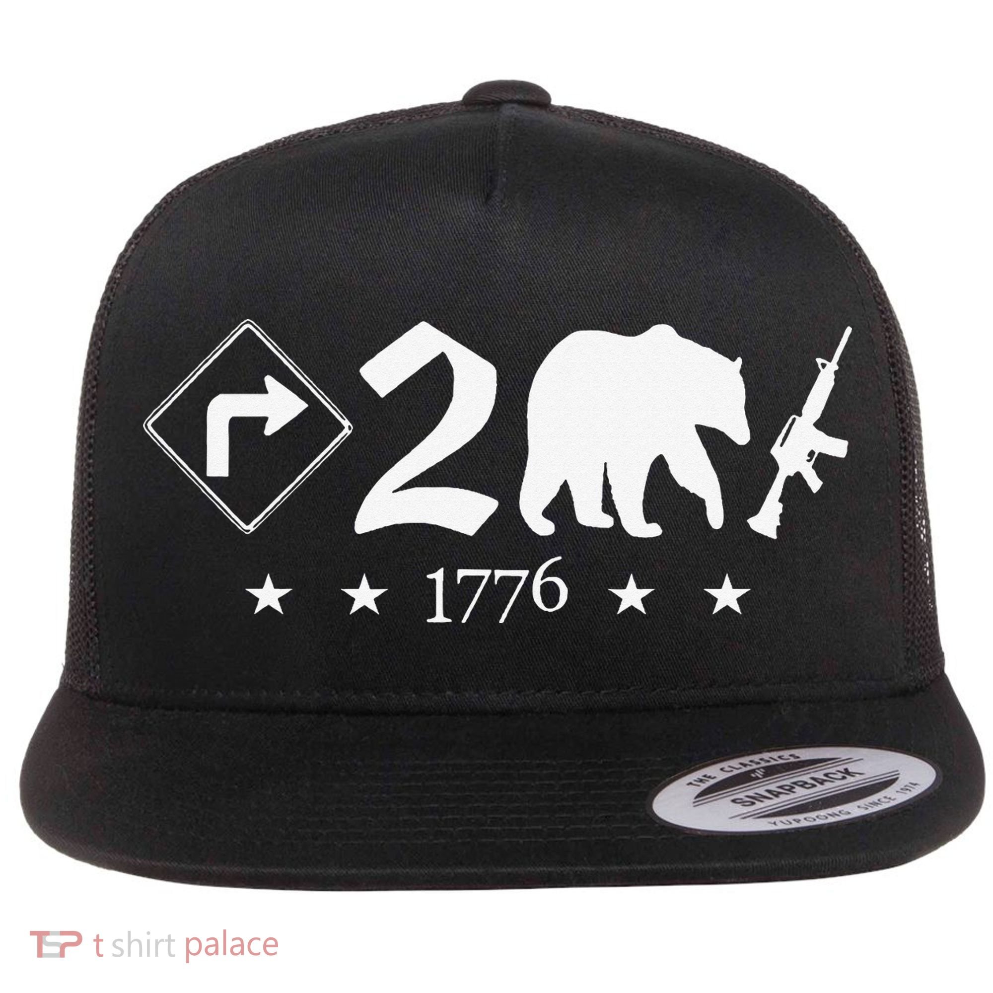 Right To Bear Arms Symbols Pro Guns Gun Rights American Flat Bill Trucker Hat