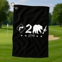 Right To Bear Arms Symbols Pro Guns Gun Rights American Golf Towel thumb 1