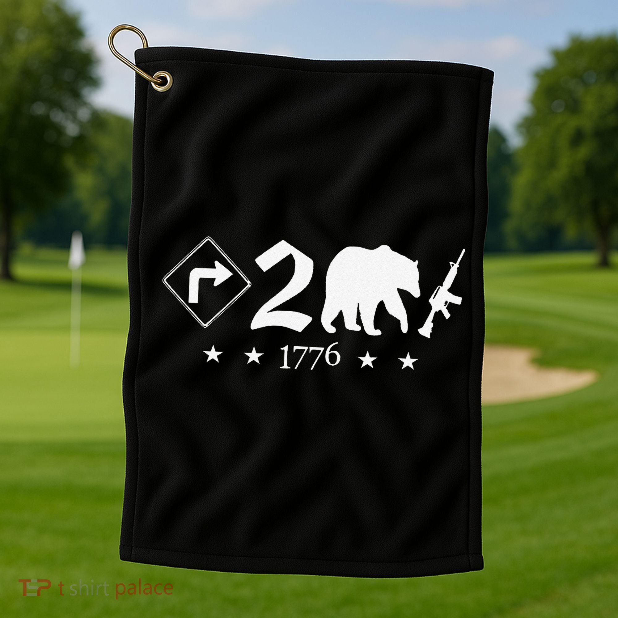 Right To Bear Arms Symbols Pro Guns Gun Rights American Golf Towel
