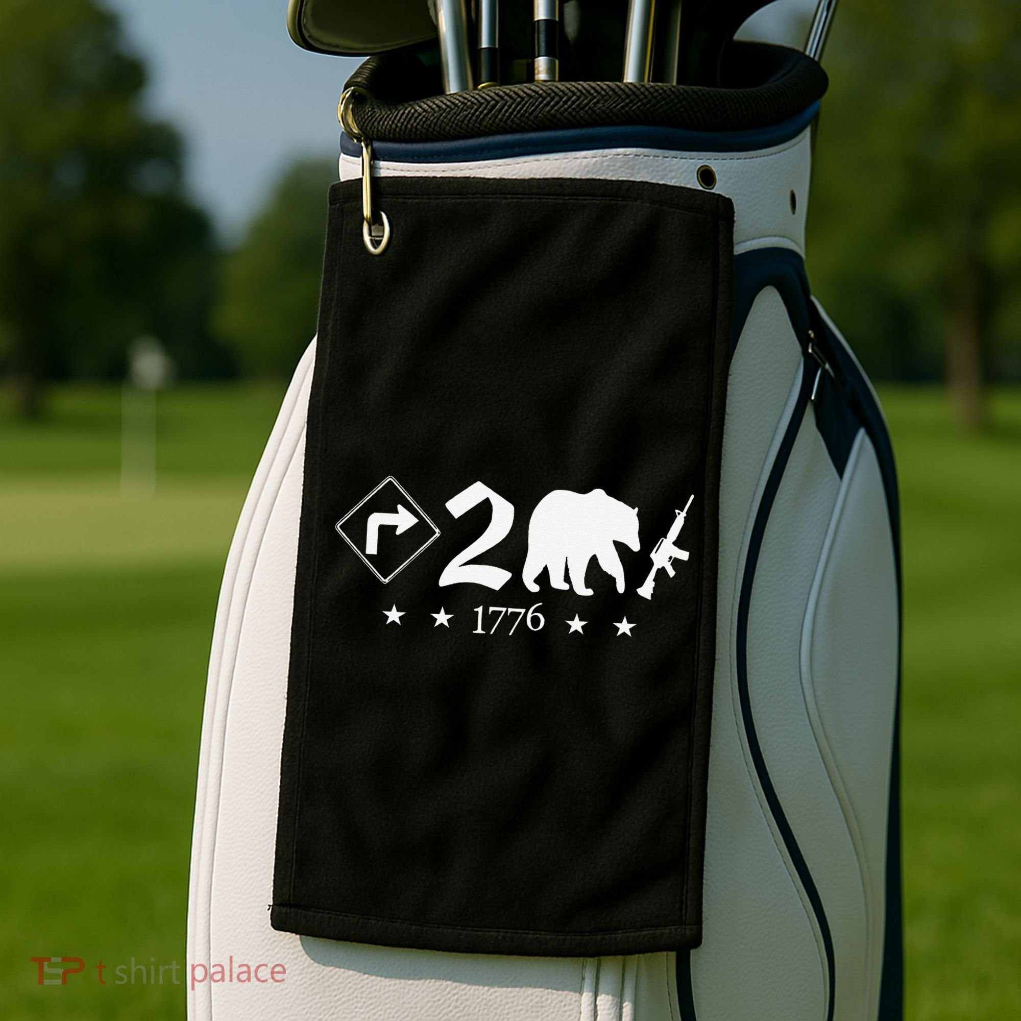 Right To Bear Arms Symbols Pro Guns Gun Rights American Golf Towel