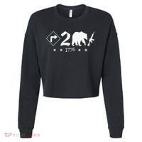 Right To Bear Arms Symbols Pro Guns Gun Rights American Cropped Pullover Crew thumb 0
