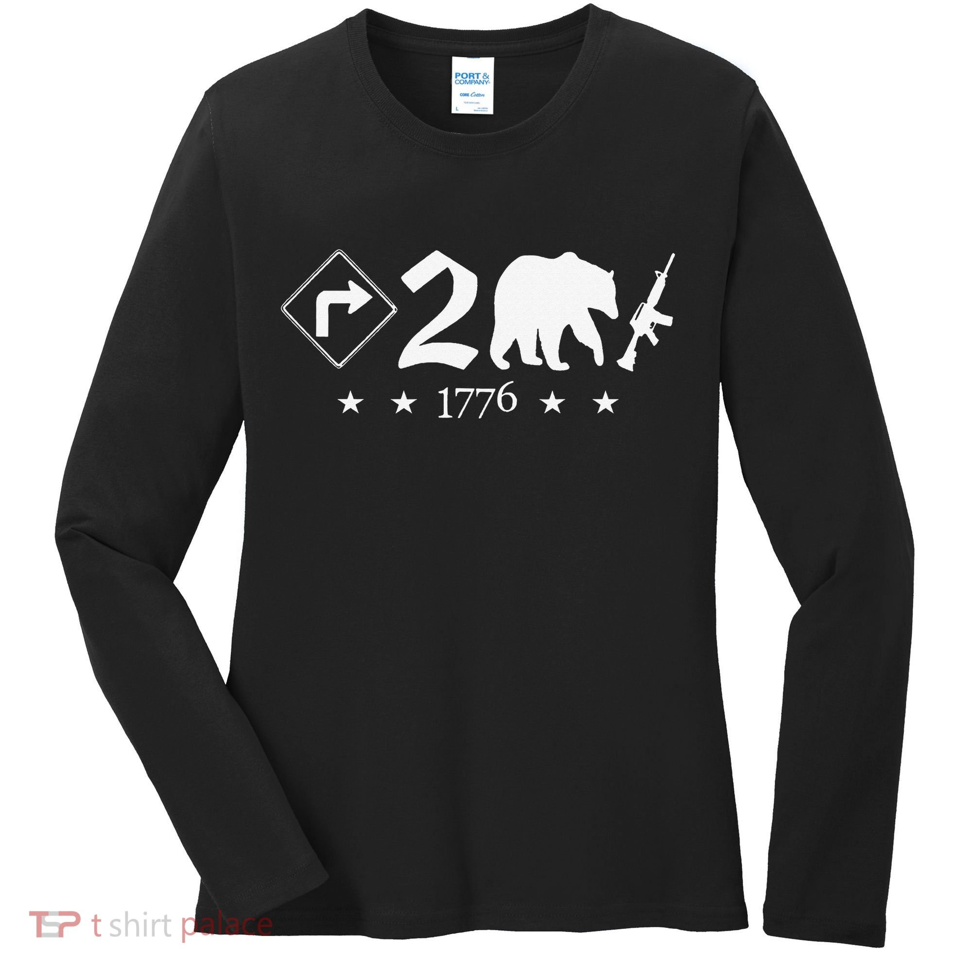 Right To Bear Arms Symbols Pro Guns Gun Rights American Women's Long Sleeve Shirt