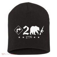 Right To Bear Arms Symbols Pro Guns Gun Rights American Short Acrylic Beanie thumb 0