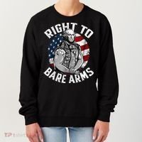 Right To Bare Arms 4th Of July Gym George Washington Women's Sweatshirt thumb 0