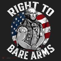 Right To Bare Arms 4th Of July Gym George Washington Beanie thumb 2
