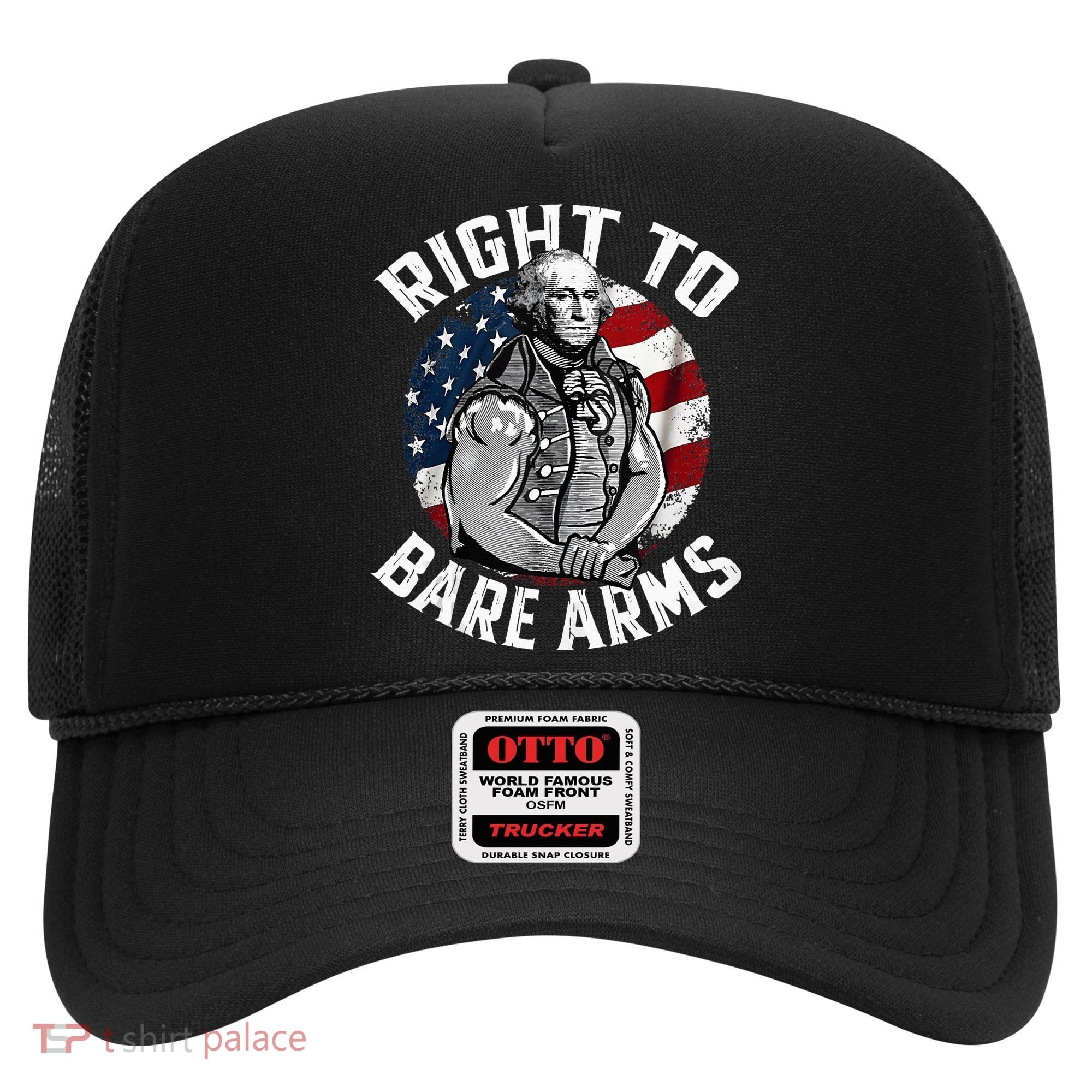 Right To Bare Arms 4th Of July Gym George Washington Hat