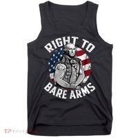 Right To Bare Arms 4th Of July Gym George Washington Tank Top thumb 0