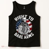 Right To Bare Arms 4th Of July Gym George Washington Tank Top thumb 2