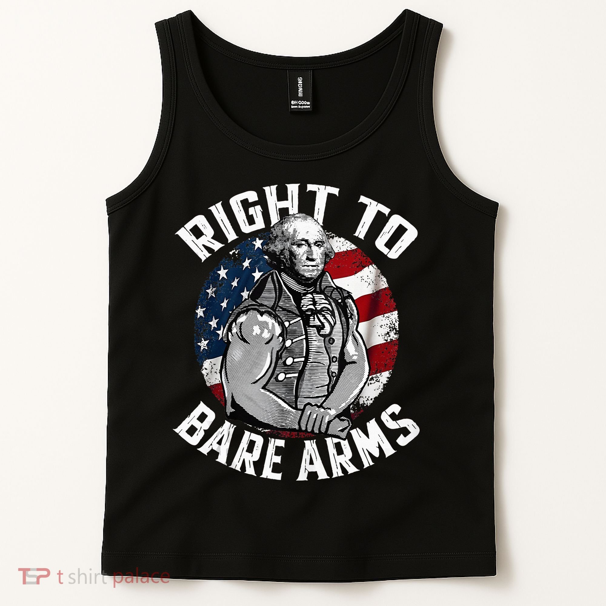 Right To Bare Arms 4th Of July Gym George Washington Tank Top