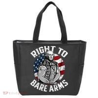 Right To Bare Arms 4th Of July Gym George Washington Tote Bag thumb 0