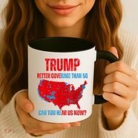Retro Trump Better Coverage Than 5g Can You Hear Us Now Coffee Mug thumb 3