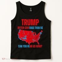 Retro Trump Better Coverage Than 5g Can You Hear Us Now Tank Top thumb 2