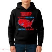 Retro Trump Better Coverage Than 5g Can You Hear Us Now Kids Hoodie thumb 4