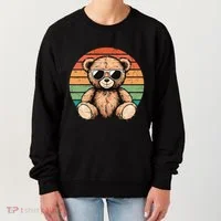 Retro Teddy Bear Casual Cute Women's Sweatshirt thumb 0
