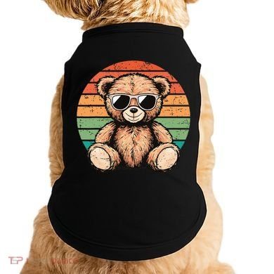 Retro Teddy Bear Casual Cute Doggie Tank