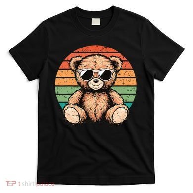 Retro Teddy Bear Casual Cute T-Shirt