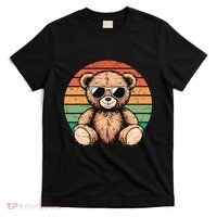 Retro Teddy Bear Casual Cute T-Shirt thumb 0