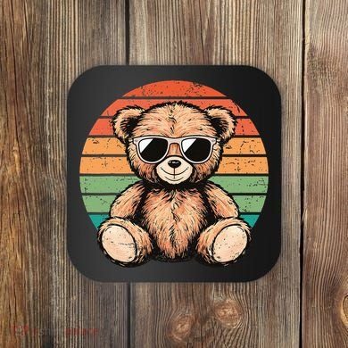 Retro Teddy Bear Casual Cute Coaster