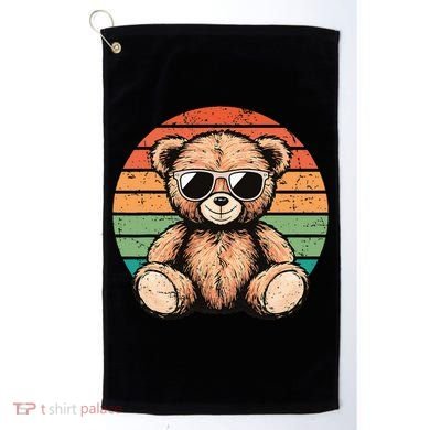Retro Teddy Bear Casual Cute Golf Towel