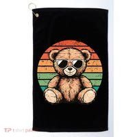 Retro Teddy Bear Casual Cute Golf Towel thumb 0