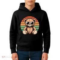Retro Teddy Bear Casual Cute Kids Hoodie thumb 4