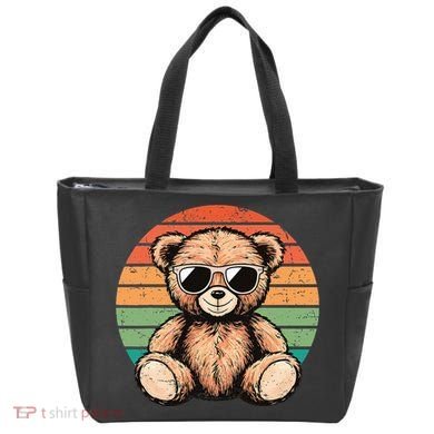 Retro Teddy Bear Casual Cute Tote Bag