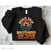 Road Trip Brothers On Tour 2026 Vacation Sweatshirt thumb 2