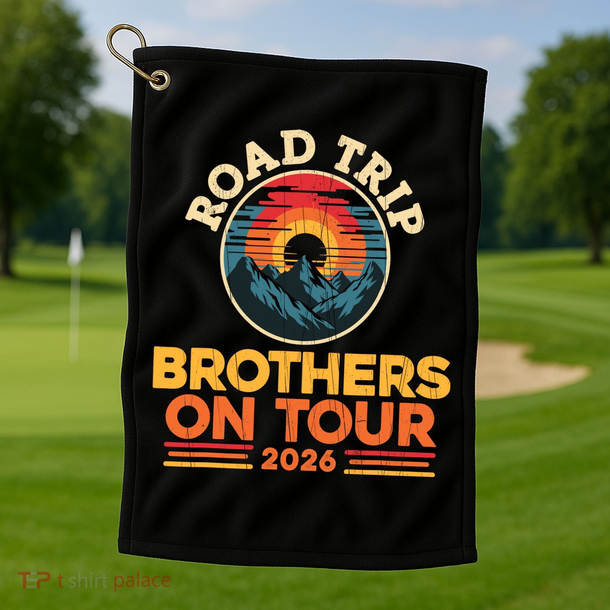 Road Trip Brothers On Tour 2026 Vacation Golf Towel