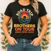 Road Trip Brothers On Tour 2026 Vacation Women's T-Shirt thumb 2