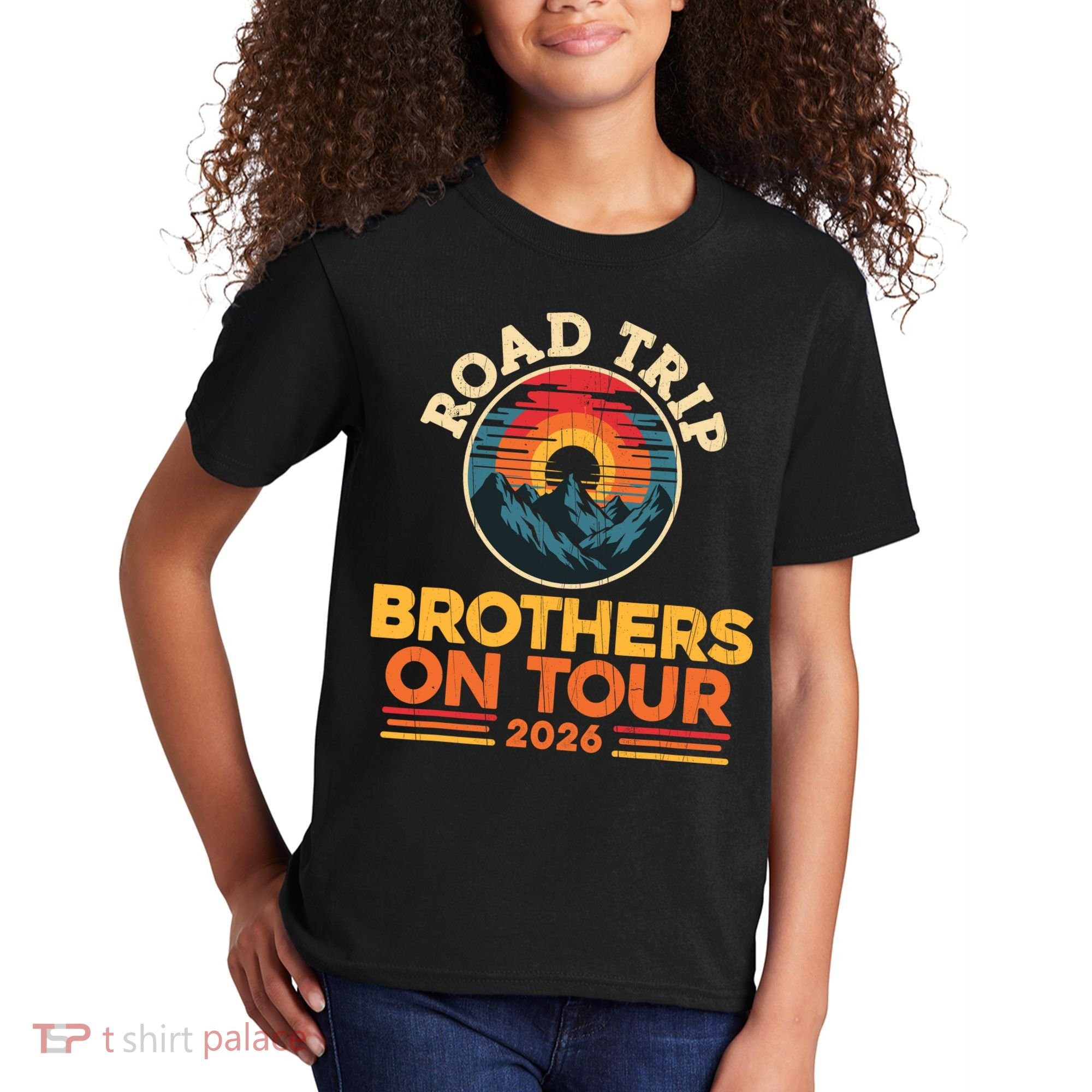 Road Trip Brothers On Tour 2026 Vacation Kids T-Shirt