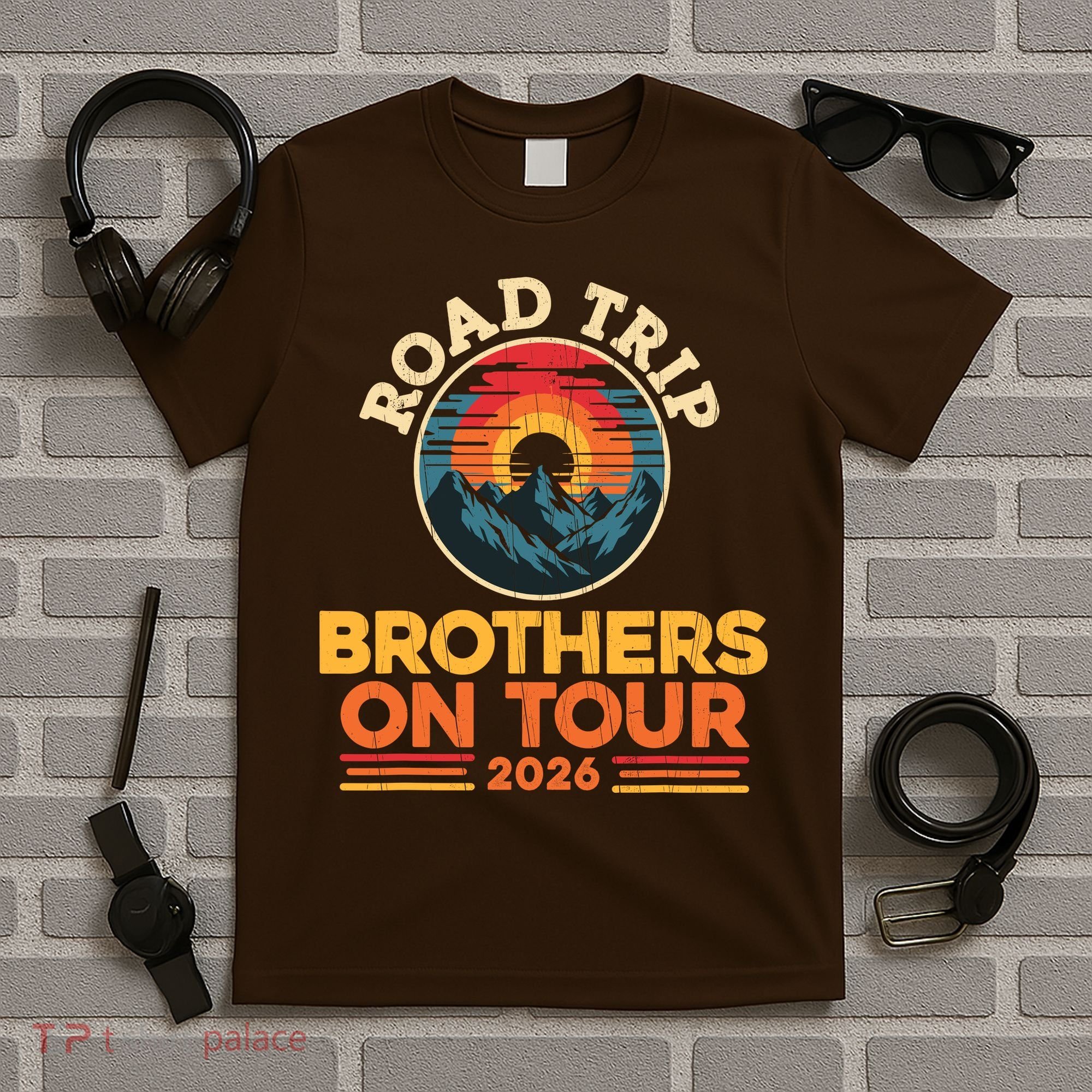 Road Trip Brothers On Tour 2026 Vacation T-Shirt