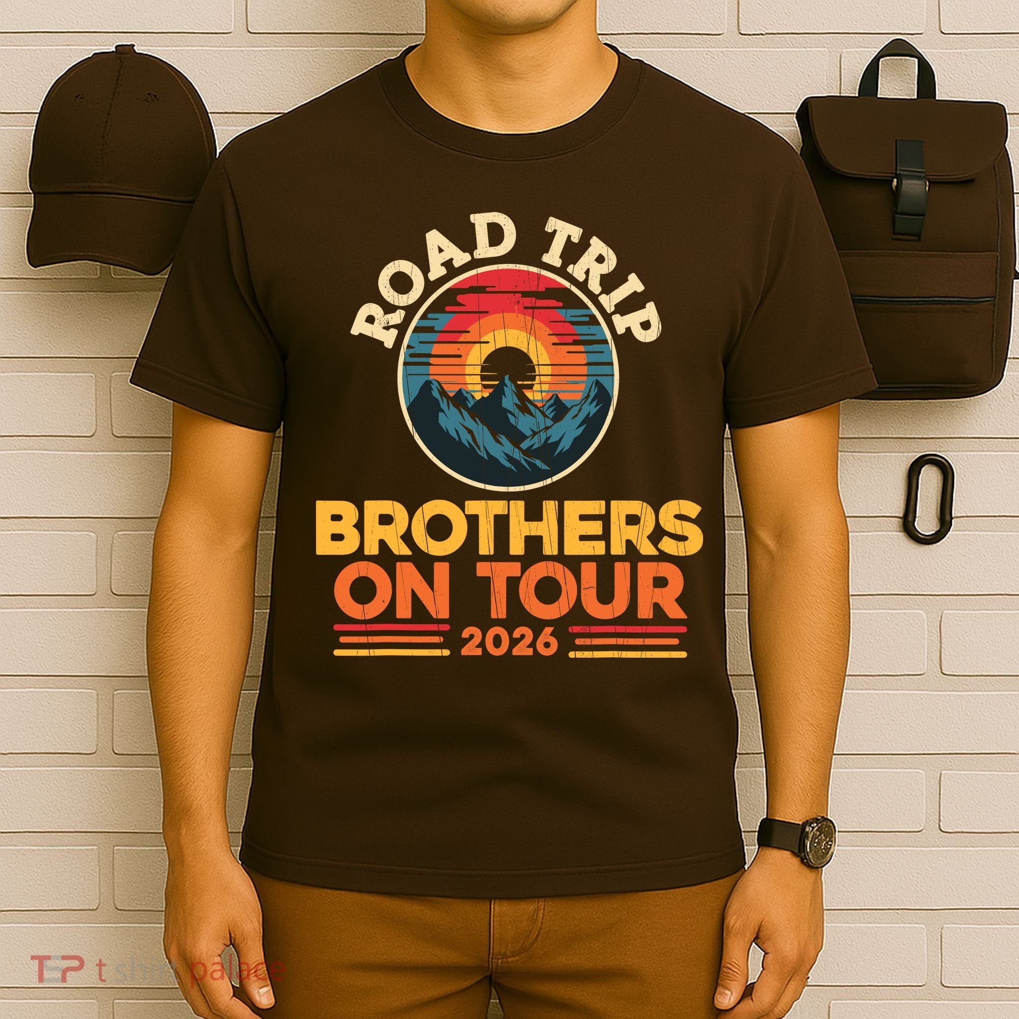 Road Trip Brothers On Tour 2026 Vacation T-Shirt