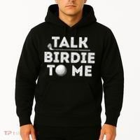 Retro Talk Birdie To Me Funny Golf Player Pun Golfer Hoodie thumb 2