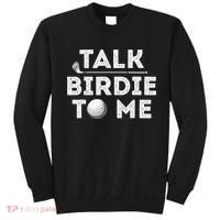 Retro Talk Birdie To Me Funny Golf Player Pun Golfer Sweatshirt thumb 0