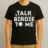 Retro Talk Birdie To Me Funny Golf Player Pun Golfer T-Shirt thumb 3