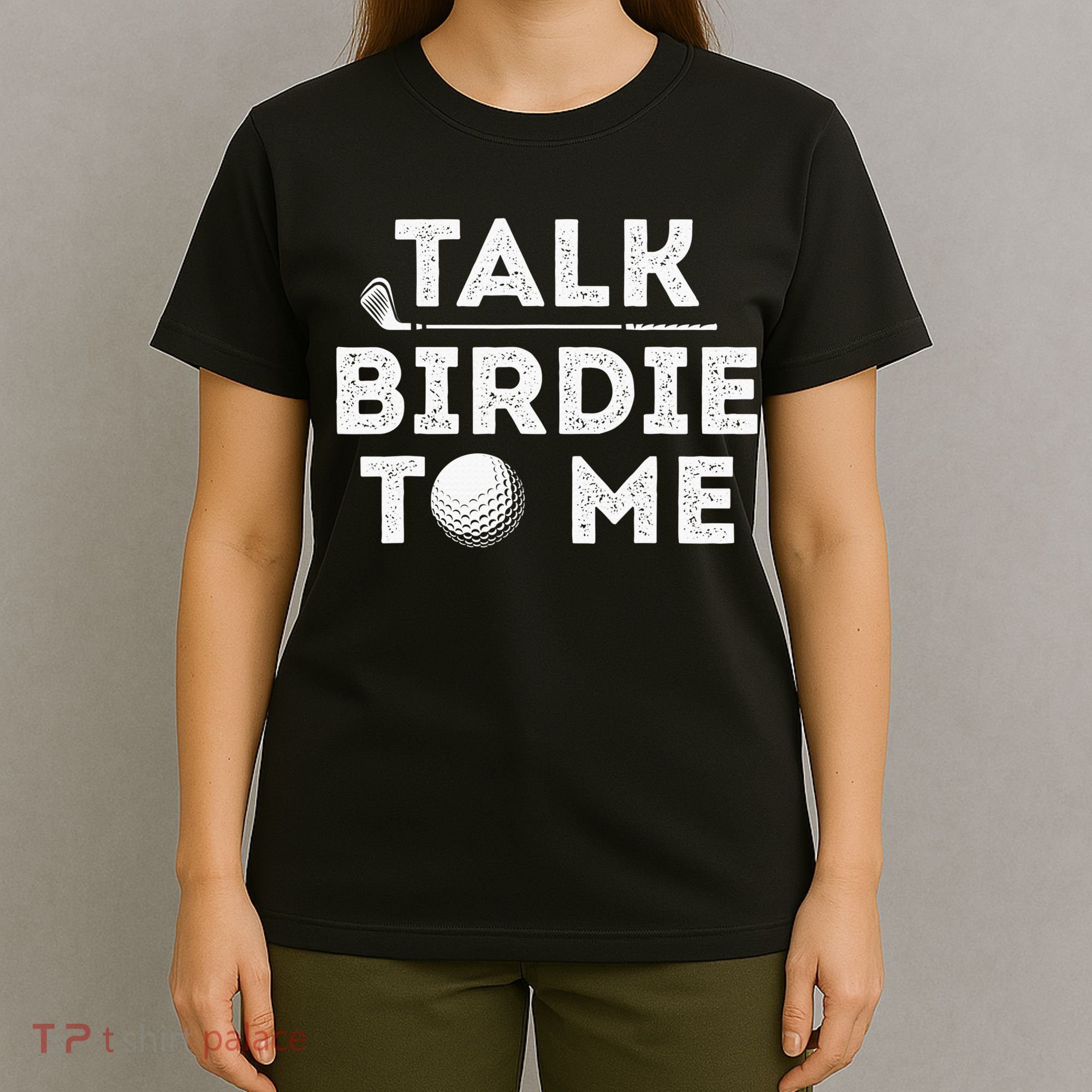 Retro Talk Birdie To Me Funny Golf Player Pun Golfer T-Shirt