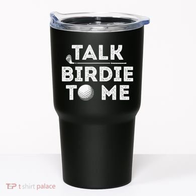 Retro Talk Birdie To Me Funny Golf Player Pun Golfer Tumbler