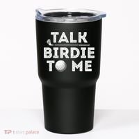Retro Talk Birdie To Me Funny Golf Player Pun Golfer Tumbler thumb 0